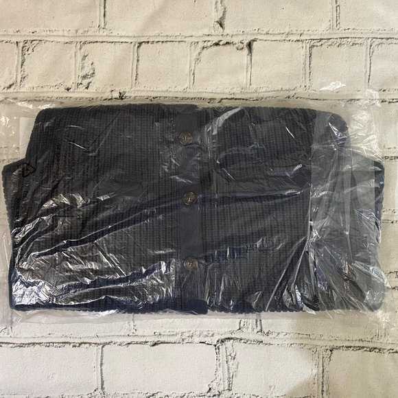 J. Crew Heritage cotton shaker-stitch cardigan sweater M - Picture 8 of 8